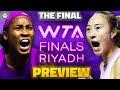 Gauff vs Zheng | WTA Finals 2024 | Final Preview & Prediction