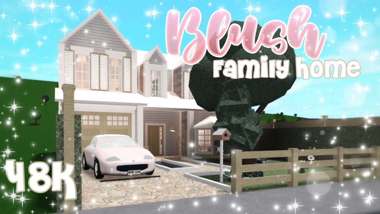 2 Story Blush Family Home | Bloxburg Speedbuild | Luminto - YouTube