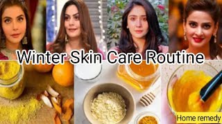 Pakistani actress winter skin care routine|face pack for glowing skin|skincare|#viralvideo