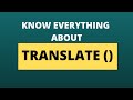 TRANSLATE() function in SQL | Update column data with TRANSLATE () function | Krish The Dev