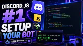 Discord.js Tutorial #1: Setup Your First Discord Bot in 2026 (Beginner Guide)