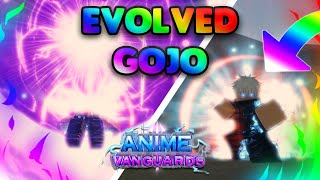 [SHOWCASE] MAX LEVEL EVOLVED GOJO IS THE #1 UNIT IN THE GAME [UPDATE 1] Anime Vanguards