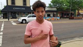 One-man peaceful protest in Peoria Heights