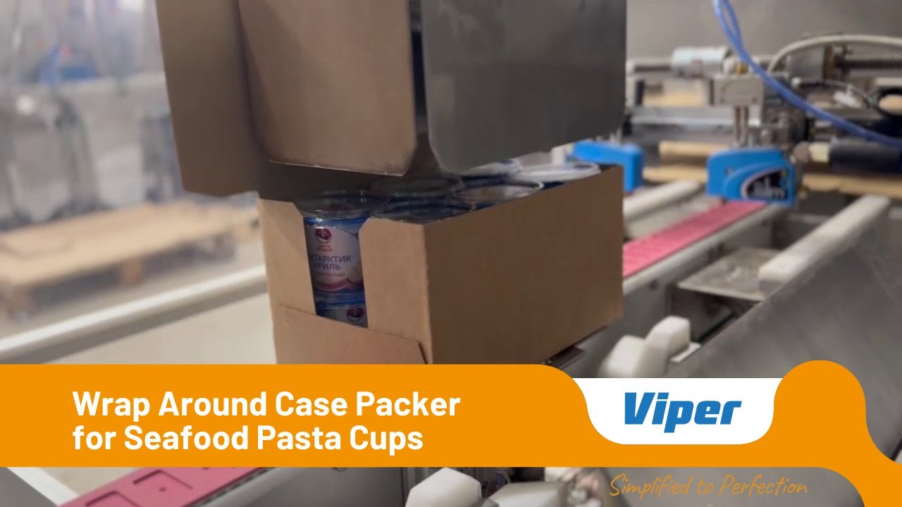 Viper Automated Wrap Around Case Packer For Cups Youtube