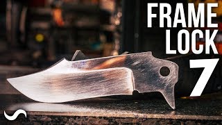 MAKING A FRAME LOCK FOLDING KNIFE!!! Part 7