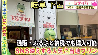 【下呂温泉グルメ】銭湯を洋菓子店に❗️インスタ映えする【下呂プリン】