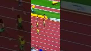 Shelly Ann Frazer-Pryce 1st Shericka Jackson 2nd Elaine Thompson-Herah 3rd 100m/World Championships