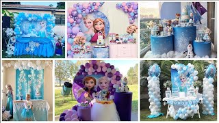 Frozen Elsa Birthday Decoration Ideas 2022|| Fronzen Birthday Decor|| Latest Birthday Decorations