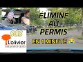 IL EST ÉLIMINÉ  AU PERMIS EN 1 MINUTE 😱 08/2023 #permisdeconduire #autoecole #car