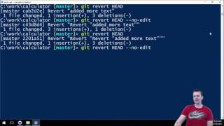 Git Reset HEAD - No Edit - No VIM - In git Shell