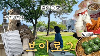 2박 3일 뚜벅이 경주 여행 브이로그| 직장인 휴가 음 달다🌝 | 리드볼트 캐리어 | 여행 코스 추천 | 황리단길 한옥 숙소, 맛집 | 불국사, 석굴암 가는 법