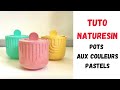 tuto naturesin resinpro pots design aux couleur pastels