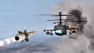 Russian Helicopter Gunship Shot Down in Flames - Direct Hit from MANPADS | ARMA 3 Milsim