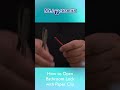 how to open a bathroom lock with a paperclip shorts