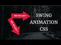 Swing Animation Using HTML & CSS