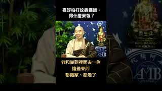 #shorts 淨空老法師｜喜好拍打蚊蟲螞蟻，得什麼果報？