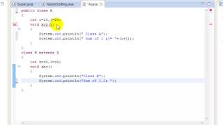 Java Programming Tutorial-30- Multilevel Inheritance Program