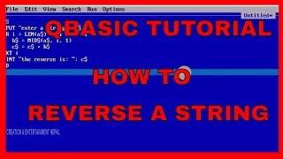 QBASIC- REVERSE STRING