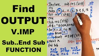 Class 10 QBASIC || Find OUTPUT of || Modular Programming || Readersnepal