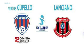Eccellenza: Virtus Cupello - Lanciano Calcio 1920 3-1