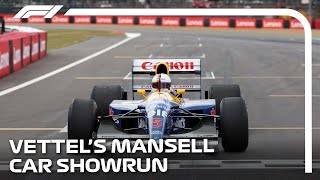 Sebastian Vettel Drives Nigel Mansell's Iconic Williams | 2022 British Grand Prix