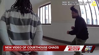 Video shows chaos erupt inside Hamilton County courthouse after suspect takes plea deal