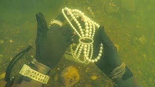 Found Jewelry Underwater in River While Scuba Diving for Lost Valuables! (Unbeli