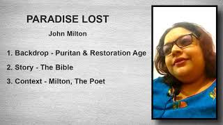 Paradise Lost | Puritanism and Restoration Background | Old Video [English & Bengali]