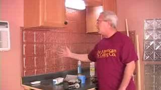 Introduction to Installing a Tin Backsplash