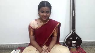 Swarathmika Srikanth ( Chennai) (India) - Vocal(Disciple Of Neyveli Sri R.Santhanagopalan)