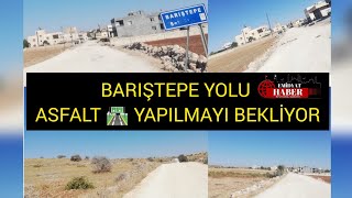 BARIŞTEPE YOLU ASFALT YAPILMAYI BEKLİYOR