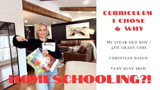 HOMESCHOOLING curriculum I chose \u0026 why, for a BUSY family with multiple ages! Christian based