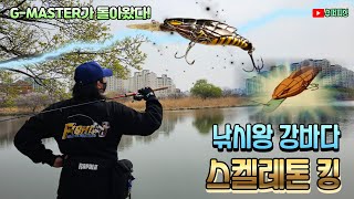 Ep.25 (배스낚시) 봄 배스는 스켈레톤 킹으로! 그리고 런커급 배스가!?  / 낚시왕 강바다 《Bass fishing》 グランダー武蔵