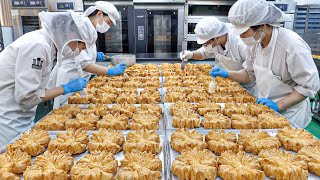 Amazing bread factory! The process of making a butterfly-shaped pie popular in Korea