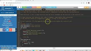 c program to describe Head and Tail recursion