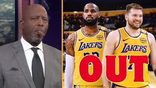 James Worthy SHOCKED by Lakers' starting lineup against Blazers: Luka Doncic \u0026 LeBron James are out