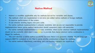 Lesson - 21 : Core Java Basics - Native Method In Java Programming
