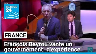 François Bayrou vante un gouvernement \