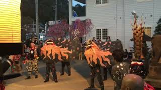 2019年飛騨市神岡町　江馬白山神社例祭　獅子舞