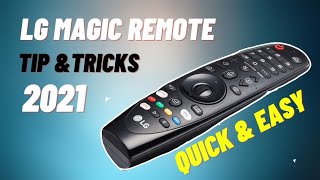 How To Use LG Magic Remote |TIPS & TRICKS of LG MAGIC Remote| HOW TO SET UP LG MAGIC REMOTE SHORTCUT