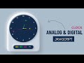 Working Analog and Digital Clock using Html _ CSS  _ JavaScript