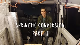 Converting a Sprinter Van | Part 1 of 6 | Buying the Van, Basic Electrical, Insulation, Swivel Seat