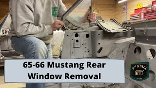 1966 Mustang Convertible - Pt. 36 Rear Window Removal