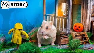 🐹 Hamster Escapes the Little Nightmares Maze in the Hunter's House 🐹 Homura Ham