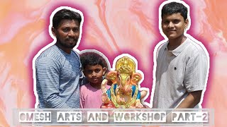 •||Omesh Arts and Workshop Part-02||•#ganeshchaturthi #ganeshmurtimaking #maghiganeshutsav #2024