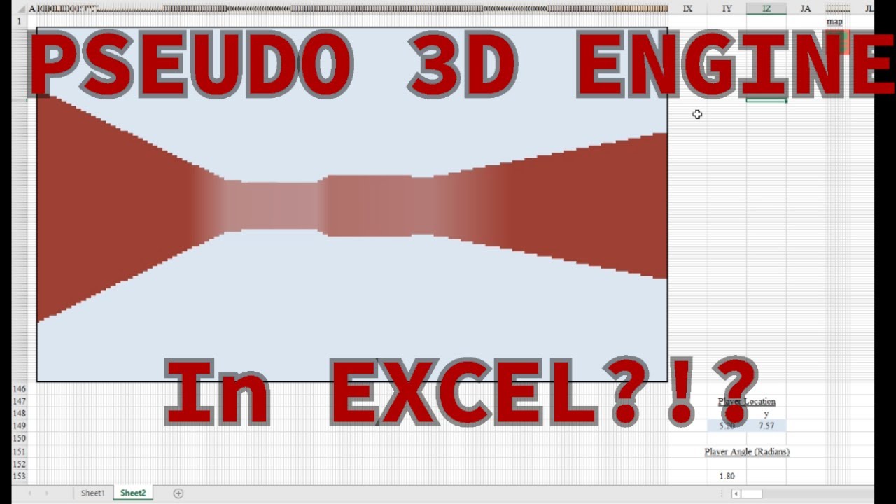 Pseudo 3d Engine - In Excel!! - YouTube