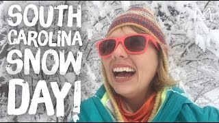 A Rare Snow Day in Spartanburg, South Carolina January 2017