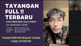 Kamu percaya Tuhan Otoriter? Tinggalkan itu datanglah kepada Yesus | Live Elia Myron