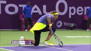 Victoria Azarenka 2015 Qatar Total Open Hot Shot Semifinals