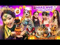 DINAR DAN LEIKA HIAS KUE HALLOWEEN BARENG BESTIE, KUE SEREM TAPI ENAK😍🤤 #trending